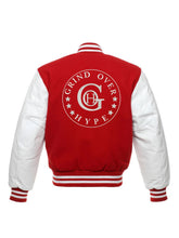 Load image into Gallery viewer, Red Faith Varsity Jacket